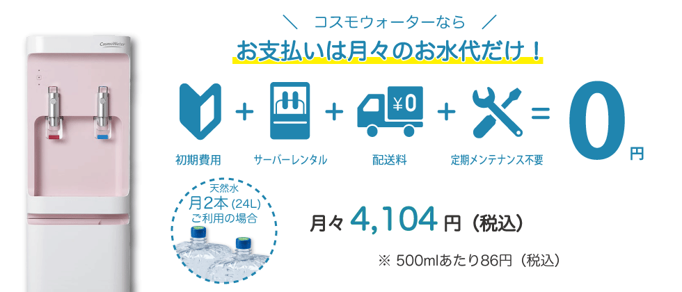 天然水コスモウォーター 料金